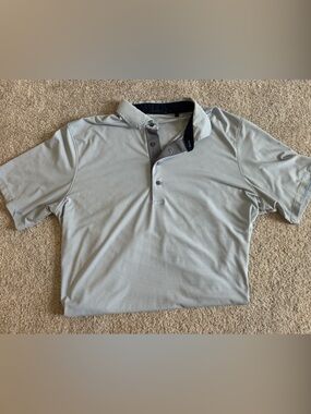 Men‘s Greyson Blue Micro-Stripe Polo Shirt
